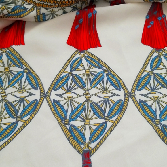 🦋A. Calin Los Angeles Free Form Bell Sleeve Tassle Hem Dress - Picture 6 of 10